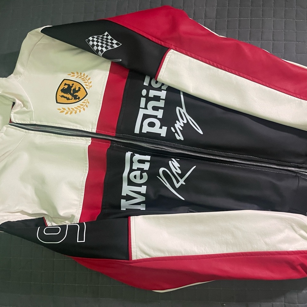 Men's Racing Jacket with Red and Black Accents